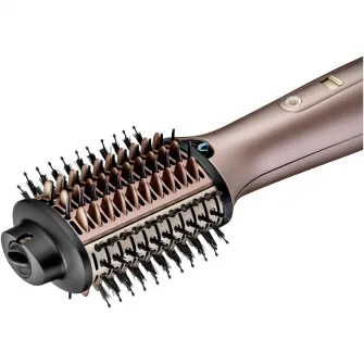 Perie cu aer cald BaByliss Air Power Volume AS95E 1000W, 3 trepte de temperatura, 2 trepte de viteza, roz