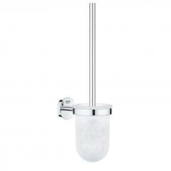 Perie WC Grohe BauCosmopolitan, fixare perete ascunsa, sticla/crom