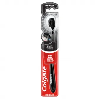 Periuta de dinti Colgate 360 Black Medium