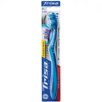 Periuta de dinti manuala Trisa Flexible Head 3 Hard 517437 Albastru