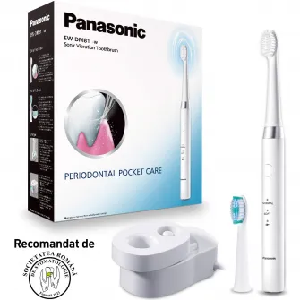 Periuta de dinti Panasonic Sonic vibration EW-DM81-W503, 31.000 oscilatii, Alb