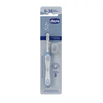 Periuta de dinti pentru bebelusi, Chicco Indigo, 6-36 luni+