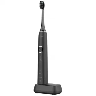 Periuta de dinti sonica electrica Aeno ADB0004, 9 scenarii, cu atingere 3D, încarcare wireless, 46000 rpm, 40 de zile fara încarcare, IPX7, negru