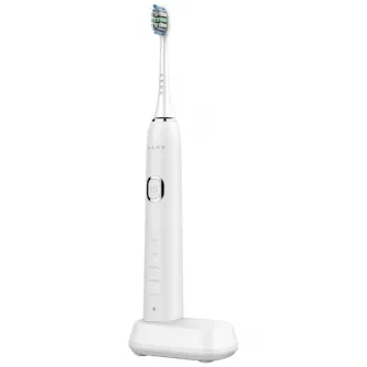 Periuta de dinti sonica electrica Aeno ADB0005, 46000 rpm, 5 moduri de curatare, Încarcare fara fir cu baterie, 40 de zile de functionare, IPX7, 2 capete de perie incluse, alb