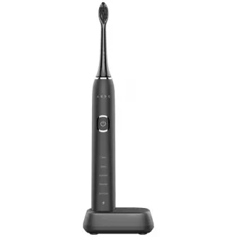 Periuta de dinti sonica electrica Aeno ADB0006, 46000 rpm, 5 moduri de curatare, Încarcare fara fir cu baterie, 40 de zile de functionare, IPX7, 2 capete de perie incluse, negru