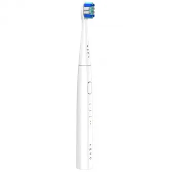 Periuta de dinti sonica electrica Aeno ADB0008, 30000 rpm, 3 moduri de curatare, IPX7, 3 capete de perie + instrument metalic de curatare + oglinda incluse, alb