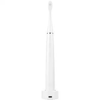 Periuta de dinti sonica electrica smart Aeno ADB0001S, 4 +8 moduri de curatare smart, incarcare wireless, 46000rpm, 90 de zile fara incarcare, IPX7, 3 capete de perie incluse, alb