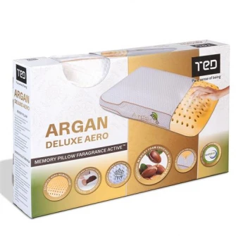 Perna Ted Memory, 40x60x12 cm, Esenta de argan