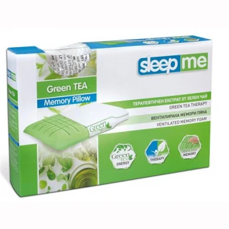 Perna TED Memory, Green Tea, husa detasabila, lavabila 60x40x12cm