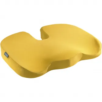 Pernuta ergonomica Leitz Cosy, pentru scaun, spuma cu memorie, husa lavabila, galben chihlimbar