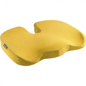Pernuta ergonomica Leitz Cosy, pentru scaun, spuma cu memorie, husa lavabila, galben chihlimbar