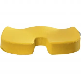 Pernuta ergonomica Leitz Cosy, pentru scaun, spuma cu memorie, husa lavabila, galben chihlimbar