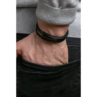 Philipp Blanc, Bratara impletita din piele, Negru
