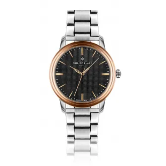 Philipp Blanc, Ceas quartz unisex in doua nuante, Argintiu/Auriu rose