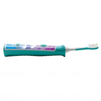 Philips Sonicare Kids HX6322/04, Bluetooth® incorporat, 2 moduri, 2 capete de periere, Numar de miscari/minut 62000, Alb/Albastru