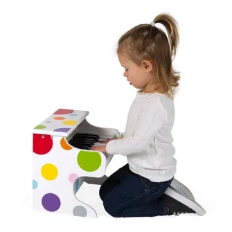 Pian din lemn Janod Confetti - My first electronic piano, 18 clape