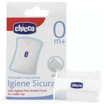 Pieptan delicat pentru cruste de lapte Chicco, 0 luni+