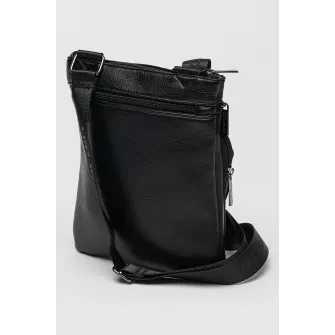 Pierre Cardin, Geanta crossbody din piele ecologica, Negru