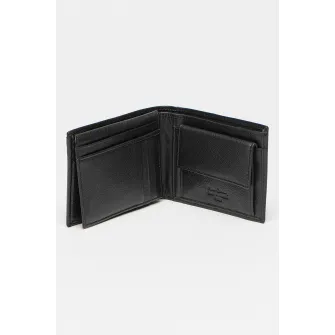 Pierre Cardin, Portofel de piele cu logo, Negru