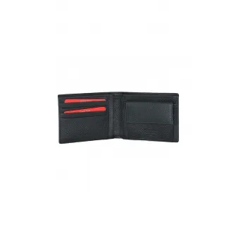 Pierre Cardin, Portofel de piele, pliabil, Negru