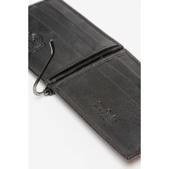 Pierre Cardin, Portofel din piele cu detaliu logo, Negru