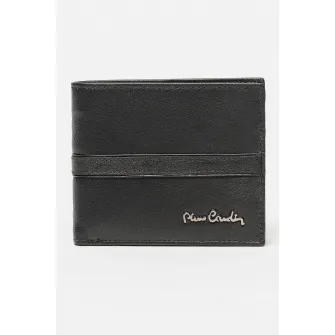 Pierre Cardin, Portofel pliabil de piele, Negru