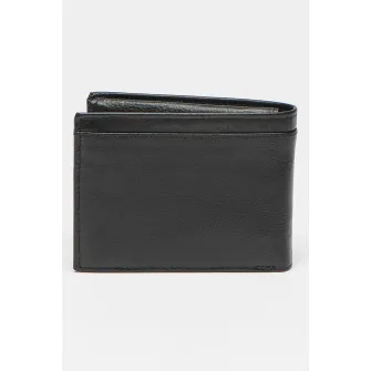 Pierre Cardin, Portofel pliabil de piele, Negru