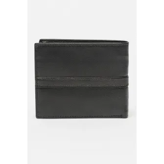 Pierre Cardin, Portofel pliabil de piele, Negru