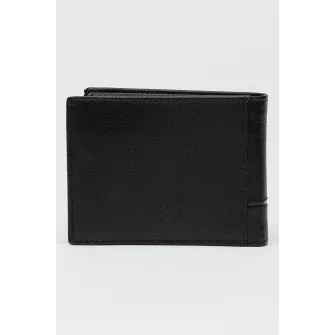 Pierre Cardin, Portofel pliabil de piele, Negru