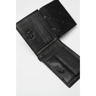 Pierre Cardin, Portofel pliabil de piele, Negru