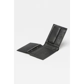 Pierre Cardin, Portofel pliabil de piele, Negru