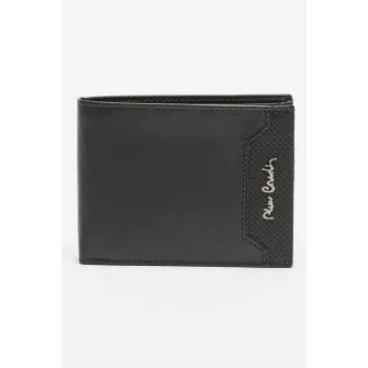 Pierre Cardin, Portofel pliabil din piele, Negru