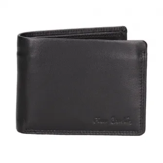 Pierre Cardin, Portofel pliabil din piele, Negru