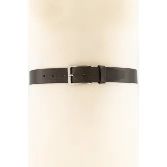 Pierro Poggi, Curea texturata din piele, Maro, 120 CM Standard
