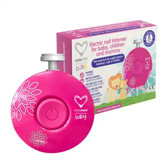 Pila electrica de unghii pentru bebelusi, copii si mamici Easycare Baby, roz