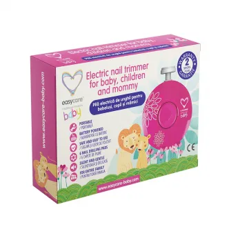 Pila electrica de unghii pentru bebelusi, copii si mamici Easycare Baby, roz