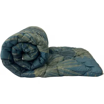 Pilota matlasata Luxury Palm Somnart, 180x200 cm, poliester, umplutura 250 g/mp, matlasare cu ata, nivel mediu de caldura