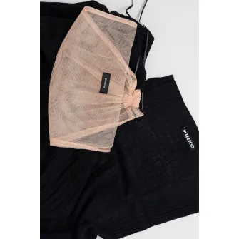Pinko, Fular de lana cu striatii, Negru