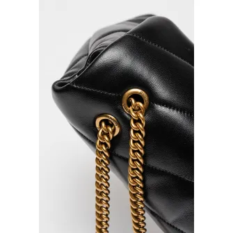 Pinko, Geanta de piele cu bareta de umar Love Classic, Negru