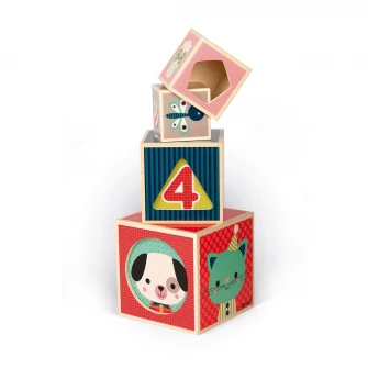 Piramida Janod - Baby Forest, 6 piese