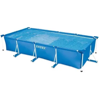 Piscina dreptunghiulara Intex 28274NP, 4.5mx2.2mx84cm, cadru metalic, pompa filtrare inclusa