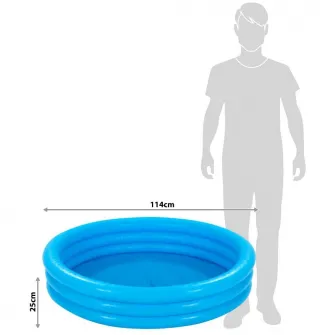 Piscina gonflabila Intex - Crystal Blue, 114 x 25 cm