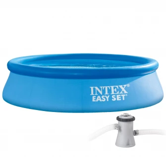 Piscina gonflabila Intex Easy Set®, 3.66m x 76cm, Pompa de filtrare