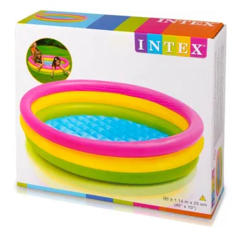 Piscina gonflabila Intex - Sunset glow, 114 x 25 cm, fara pompa de filtrare