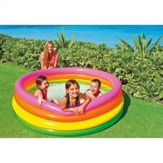 Piscina gonflabila Intex - Sunset glow, 168 x 46cm, fara pompa de filtrare
