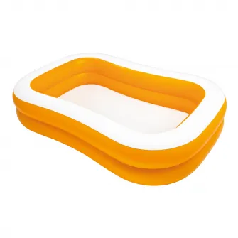 Piscina gonflabila Intex - Swim Center™, Mandarin, 229 x 147 x 46 cm, fara pompa de filtrare