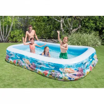 Piscina gonflabila Intex - Swim Center™, Sealife, 305 x 183 x 56 cm, fara pompa de filtrare