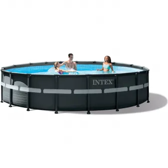 Piscina Intex 26330NP Ultra XTR Frame™ Set,  panou protectie,  scara inclusa, 550 x 130 cm, fara pompa de filtrare