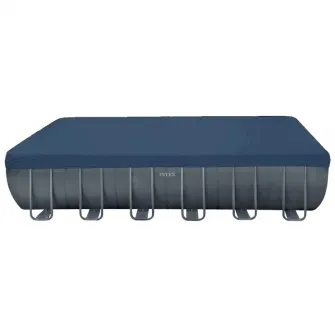 Piscina Intex 26374 Prism Ultra Frame, pompa de filtrare, scara si panou protectie inclus, 9.75m x 4.88m