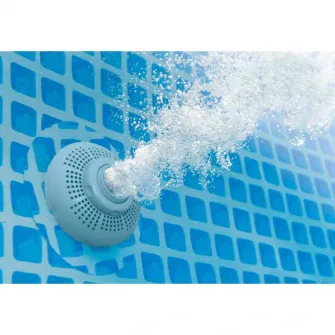Piscina Intex 26374 Prism Ultra Frame, pompa de filtrare, scara si panou protectie inclus, 9.75m x 4.88m